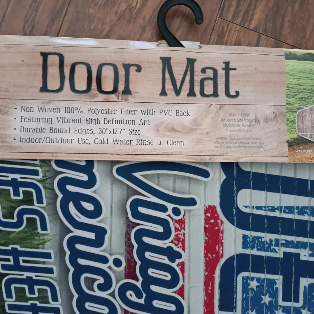 Vintage American Welcome Red Truck Door Mat
